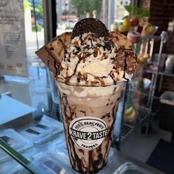 Chocolate cookie frappe